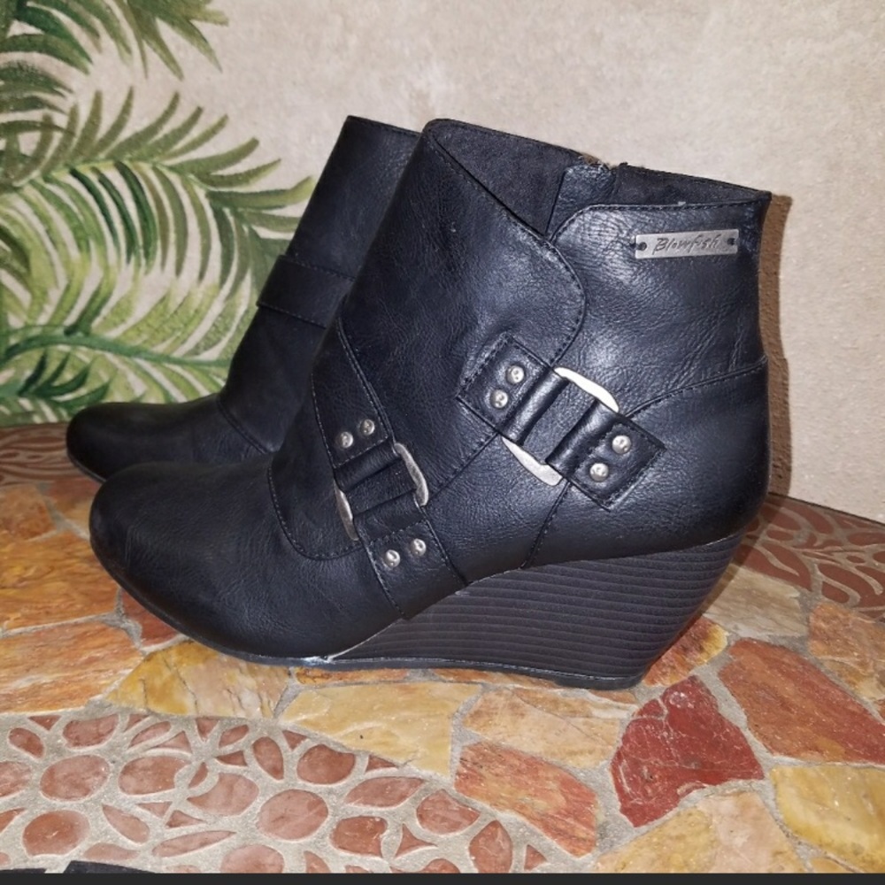 Blowfish wedge booties